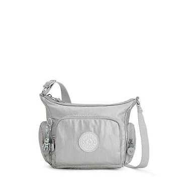 Kipling Gabbie Mini Metallic Crossbody Taske Sølv | DK 1123LI